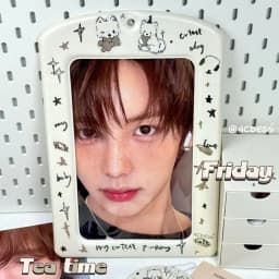 Trendy A4 Photocard Holder PVC Korean Idol Photos Protective Cover Colorful Giant Protectors for Postcards Girl's Gift