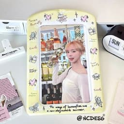 Trendy A4 Photocard Holder PVC Korean Idol Photos Protective Cover Colorful Giant Protectors for Postcards Girl's Gift