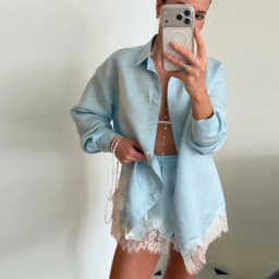 Women Satin Lace Patchwork Dress Long Sleeve O-neck Casual 2026 Spring Female Dresses Casual Solid Beach Robe not contain pearls