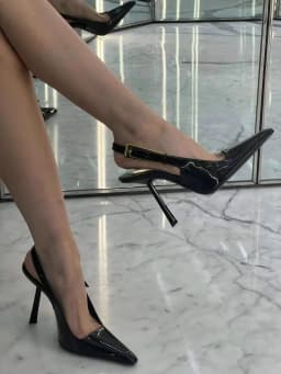 Sexy ultra-high heels pointed sandals elegant summer patent leather suspender high heels trendy dress banquet women's shoes