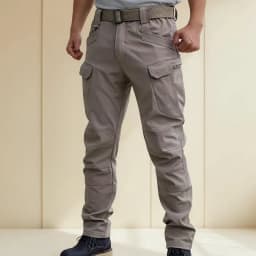 Mens Cargo Military Tactical Casual Trousers Softshell Elastic Spring Autumn Pants Hiking Camping Climbing Sports Combat Fitness