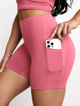 1/3pcs Women Fitness Sexy Short With Pocketed Yoga Legging Shorts Hip LiftTight Sports Shorts Quick Drying Cycling Workout Gym