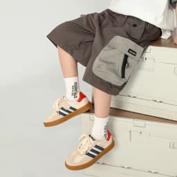 New Teens Boys Summer Cargo Shorts 3-12 Years Kids Fashion Zipper Pocket Knee-length Pants Casual Outdoor Thin Cotton Trousers