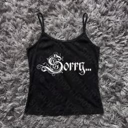 Grunge Vintage Clothes Women Aesthetic Summer Harajuku 2000s Crop top Streetwear Women's Tanks & Camis Emo Cropped Y2K Baby
