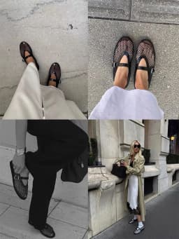 2026 New Fashion Fishnet Mary Jane Flats Women Black Breathable Mesh Sandals Ballet Shoes Flats Lady Casual Dress Shoes Summer