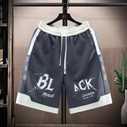 Letter Print Summer Men's Shorts New Sports Fitness Running Cool Shorts Casual Outdoor Men's Beach Shorts