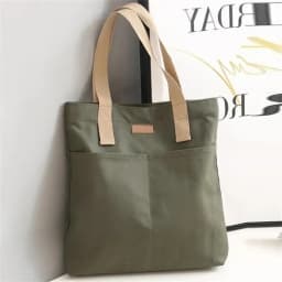 Women's Large Capacity Canvas Tote Bag with Sewing Thread Convenient Practical Commuter Handbag Advanced Sense Female's Bag