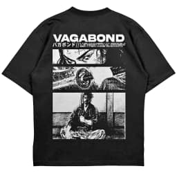 Vagabond Tee Retro Vintage 90s Samurai Manga T Shirt Top Clothing Short Sleeve Shirt Men Women for Spring and Summer