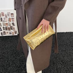 Light Luxury Clutch Bag Glitter PU Leather Evening Bag Rivet Solid Color Handbag For Banquet Dance
