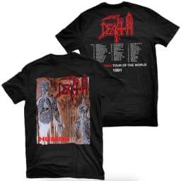 2026 DEATH Band Graphic Cotton T-shirt Unisex Summer Short Sleeve Fashion Brand Tee Luxury Casual Vintage Retro Top
