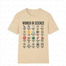 Inspirational Women in Science T-Shirt STEM Gift Science Advocate Tops STEM Learning Casual Cotton Tee Summer Cool Women Clothes
