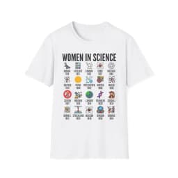 Inspirational Women in Science T-Shirt STEM Gift Science Advocate Tops STEM Learning Casual Cotton Tee Summer Cool Women Clothes
