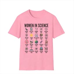 Inspirational Women in Science T-Shirt STEM Gift Science Advocate Tops STEM Learning Casual Cotton Tee Summer Cool Women Clothes