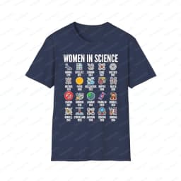 Inspirational Women in Science T-Shirt STEM Gift Science Advocate Tops STEM Learning Casual Cotton Tee Summer Cool Women Clothes