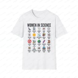 Inspirational Women in Science T-Shirt STEM Gift Science Advocate Tops STEM Learning Casual Cotton Tee Summer Cool Women Clothes