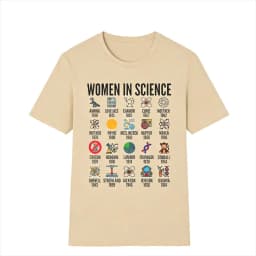 Inspirational Women in Science T-Shirt STEM Gift Science Advocate Tops STEM Learning Casual Cotton Tee Summer Cool Women Clothes