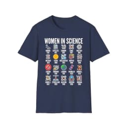 Inspirational Women in Science T-Shirt STEM Gift Science Advocate Tops STEM Learning Casual Cotton Tee Summer Cool Women Clothes