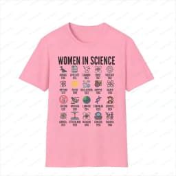Inspirational Women in Science T-Shirt STEM Gift Science Advocate Tops STEM Learning Casual Cotton Tee Summer Cool Women Clothes
