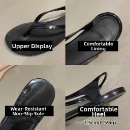 PVC Women Flat Sandals Spring Summer Solid Color Girl Flip Flop with Back Heel Strap Out Wear Korean Style Slippers Outdoor