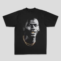 Michael Jordan American Men's and Women's Loose 100% Cotton Direct Spray Summer Loose Short Sleeve T-shirt