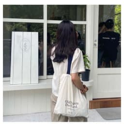 Simple Letter Large-capacity Single-shoulder Canvas Bag, Ins Student Backpack, Hand-held Shopping Bag, Women's Eco-friendly Bag