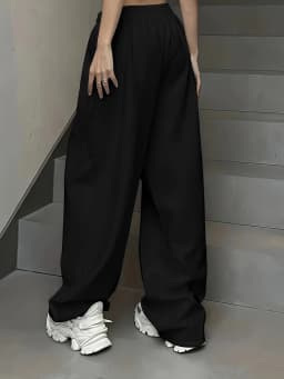 Women's Street Style Casual Sweatpants with Digital Print Arrivals for Spring Fleece Loose Fit Streetwear Oversized