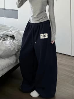 Women's Street Style Casual Sweatpants with Digital Print Arrivals for Spring Fleece Loose Fit Streetwear Oversized