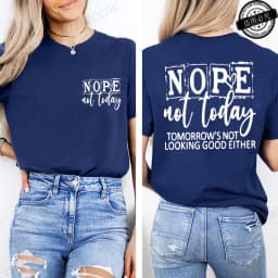 T-Shirt with Nope Not Today Letter Print Design Women'S Summer Casual Short Sleeve Aesthetic Clothes Streetwear Summer Top Tees