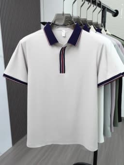 Fashionable Men's High-Quality Classic Brand New Embroidered Breathable POLO Shirt Summer New Comfortable Ice Silk Short Sleeve