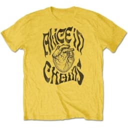 Alice in Chains Anatomical Heart Graphic T-Shirt, 100% Cotton Grunge Rock Print Tee, Unisex Dark Gothic Alternative