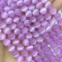 6MM 8MM 10MM Natural Gemstone Colorful Selenite Stone Loose Round Spacer Beads For Jewelry Making Diy Bracelet Necklace Earrings