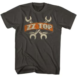 ZZTOP Band 1999 Retro Wrench Pattern Retro Blues Casual T-Shirt Men's and Women's Luxury Brand