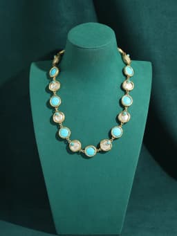 Vintage Baroque Pearl Choker Turquoise Necklaces Charm Jewelry Antique Gold Plated Women 2026 Luxury Classic Elegance Accessoies