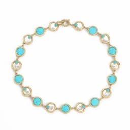 Vintage Baroque Pearl Choker Turquoise Necklaces Charm Jewelry Antique Gold Plated Women 2026 Luxury Classic Elegance Accessoies