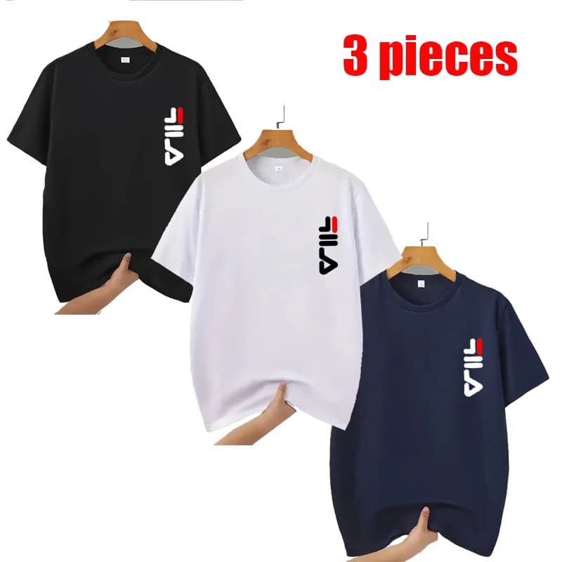 1-3 Pack Men's Casual Athletic Tees, Mesh Polyester Quick Dry T-shirts for Running, Fitness, Jogging & Sport