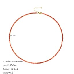 ZHENL 38CM Ladies Fashion Luxury Necklace Multiple Styles Birthstone Necklace Suitable for Commuter and Gift