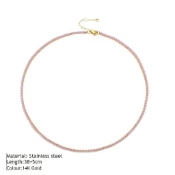 ZHENL 38CM Ladies Fashion Luxury Necklace Multiple Styles Birthstone Necklace Suitable for Commuter and Gift