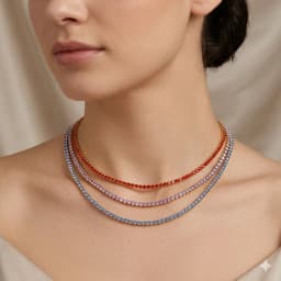 ZHENL 38CM Ladies Fashion Luxury Necklace Multiple Styles Birthstone Necklace Suitable for Commuter and Gift