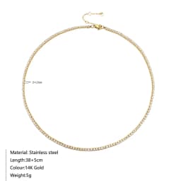 ZHENL 38CM Ladies Fashion Luxury Necklace Multiple Styles Birthstone Necklace Suitable for Commuter and Gift