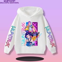 2026 New Fall and Winter New Cute Fashion Hoodie KPOP Demon Hunters Children's Sweatshirt Girls' Clothes Girls' Sweatshirt