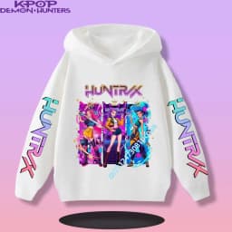 2026 New Fall and Winter New Cute Fashion Hoodie KPOP Demon Hunters Children's Sweatshirt Girls' Clothes Girls' Sweatshirt