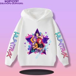 2026 New Fall and Winter New Cute Fashion Hoodie KPOP Demon Hunters Children's Sweatshirt Girls' Clothes Girls' Sweatshirt
