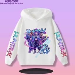 2026 New Fall and Winter New Cute Fashion Hoodie KPOP Demon Hunters Children's Sweatshirt Girls' Clothes Girls' Sweatshirt