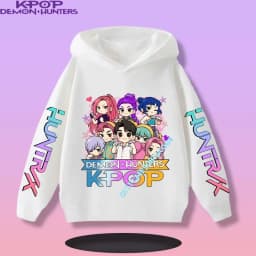 2026 New Fall and Winter New Cute Fashion Hoodie KPOP Demon Hunters Children's Sweatshirt Girls' Clothes Girls' Sweatshirt