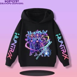 2026 New Fall and Winter New Cute Fashion Hoodie KPOP Demon Hunters Children's Sweatshirt Girls' Clothes Girls' Sweatshirt