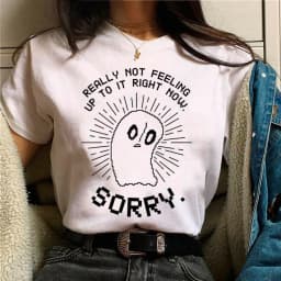 Undertale T-shirts Women Designer Comic Tshirt Girl Harajuku Clothes