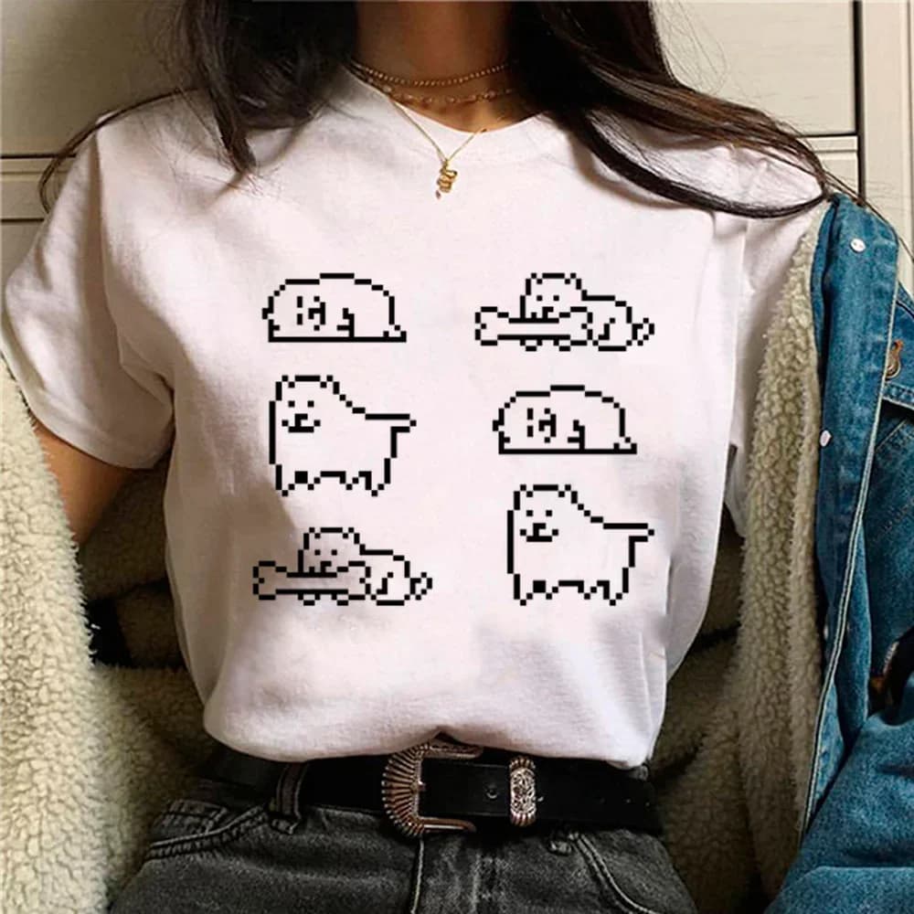 Undertale T-shirts Women Designer Comic Tshirt Girl Harajuku Clothes