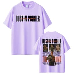 Limited DUSTIN POIRIER THE DIAMOND Graphic T-shirts Men Women Fashion Retro Short Sleeve T Shirt Cotton Casual Oversized T-shirt