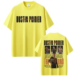 Limited DUSTIN POIRIER THE DIAMOND Graphic T-shirts Men Women Fashion Retro Short Sleeve T Shirt Cotton Casual Oversized T-shirt