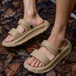 Men's 2026 Summer Outdoor Slippers Non Slip Thick Bottom EVA Slides Men Comfortable Soft Sole Sport Sandals Fishing Shoes 38-45